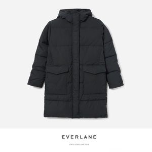 Everlane ReNew Long Puffer Jacket Sz Med